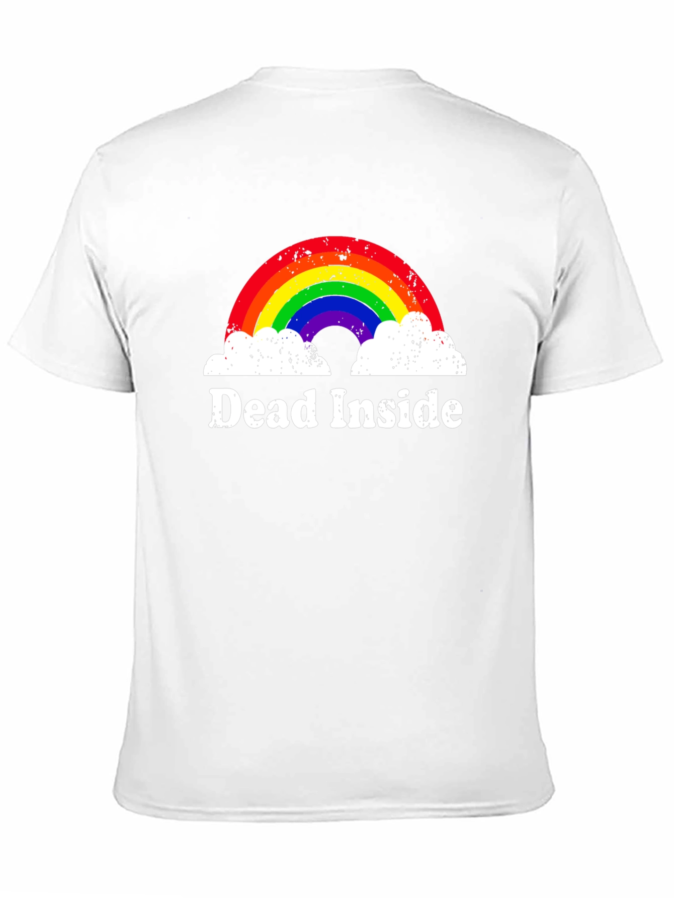 Dead Inside Rainbow T-Shirt - Unisex Black Tee