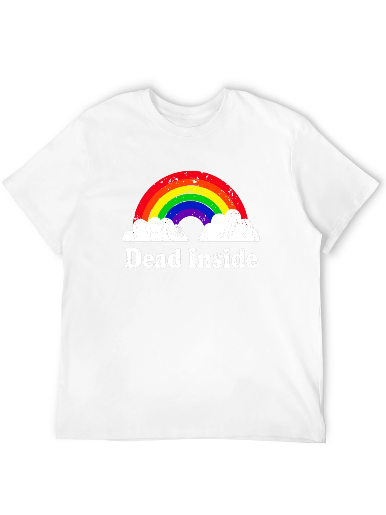 Dead Inside Rainbow T-Shirt - Unisex Black Tee