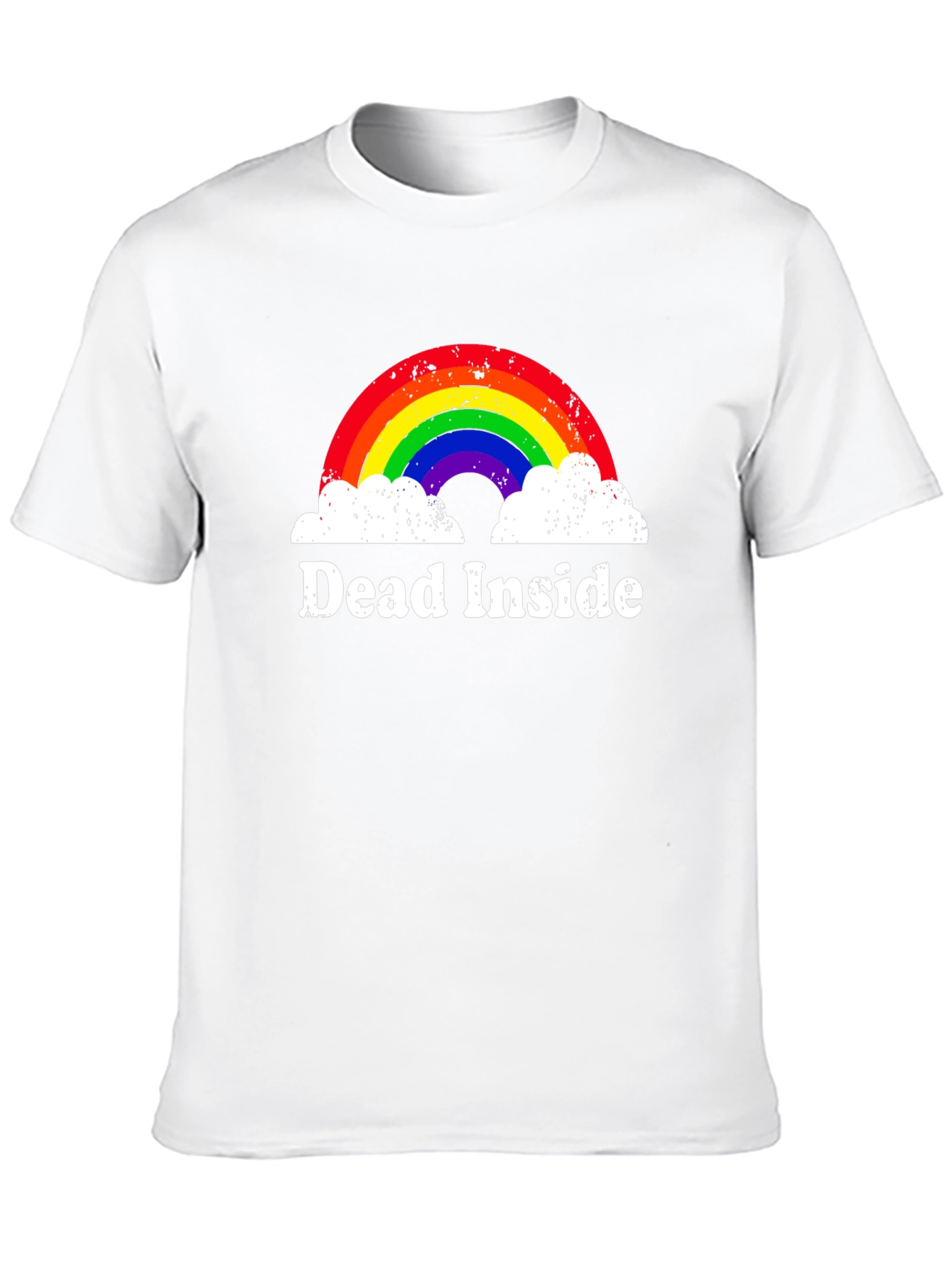 Dead Inside Rainbow T-Shirt - Unisex Black Tee