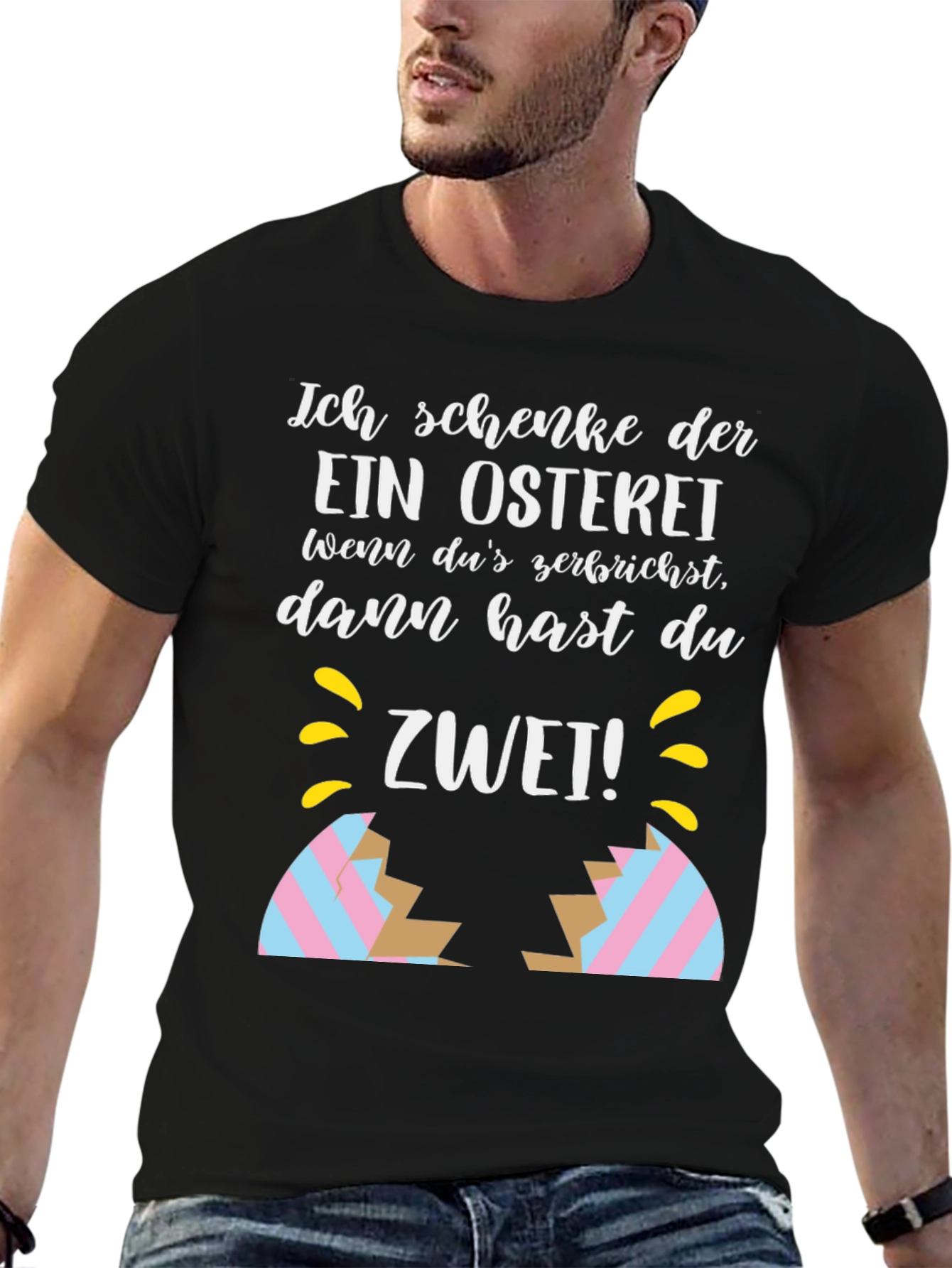 Funny Easter Egg Cracked Shirt: Ich Schenke Dir