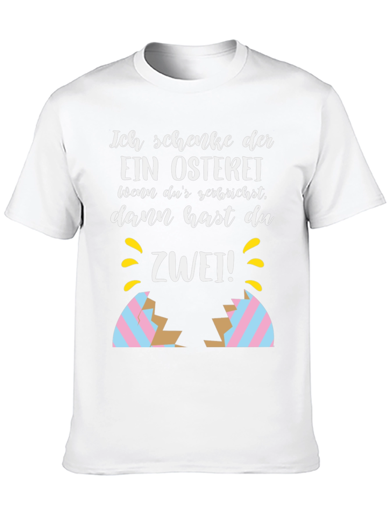 Funny Easter Egg Cracked Shirt: Ich Schenke Dir