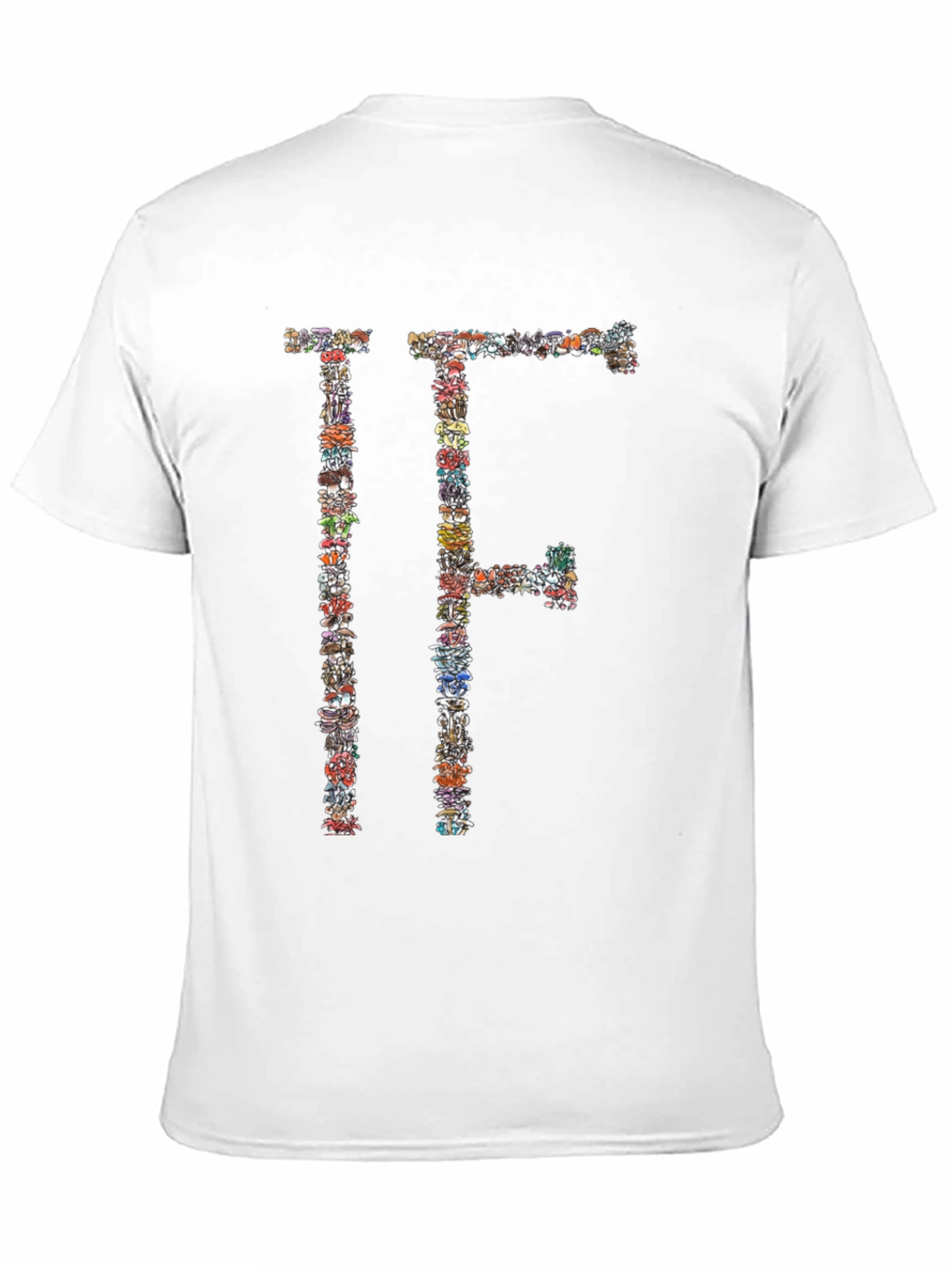 Floral Letter Graphic Black T-Shirt