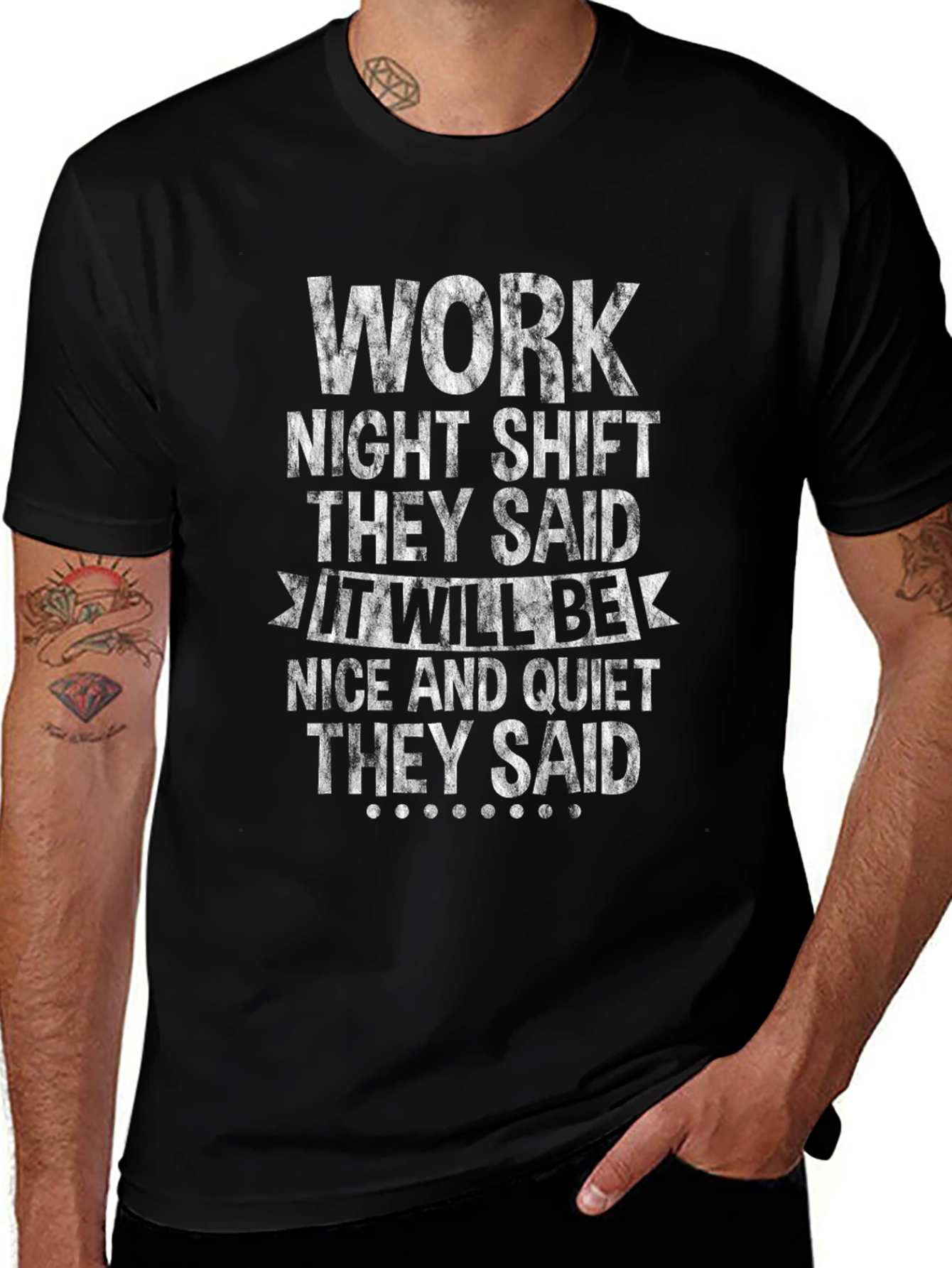 Work Night Shift Graphic T-Shirt