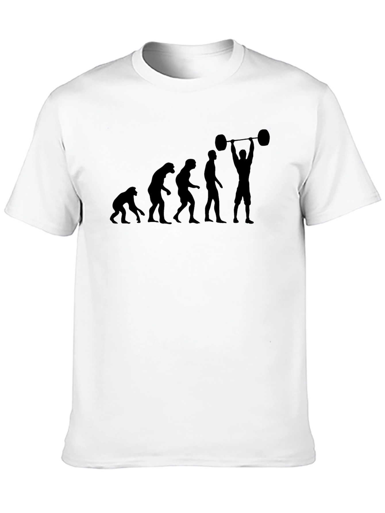Evolution of Weightlifting Black T-Shirt