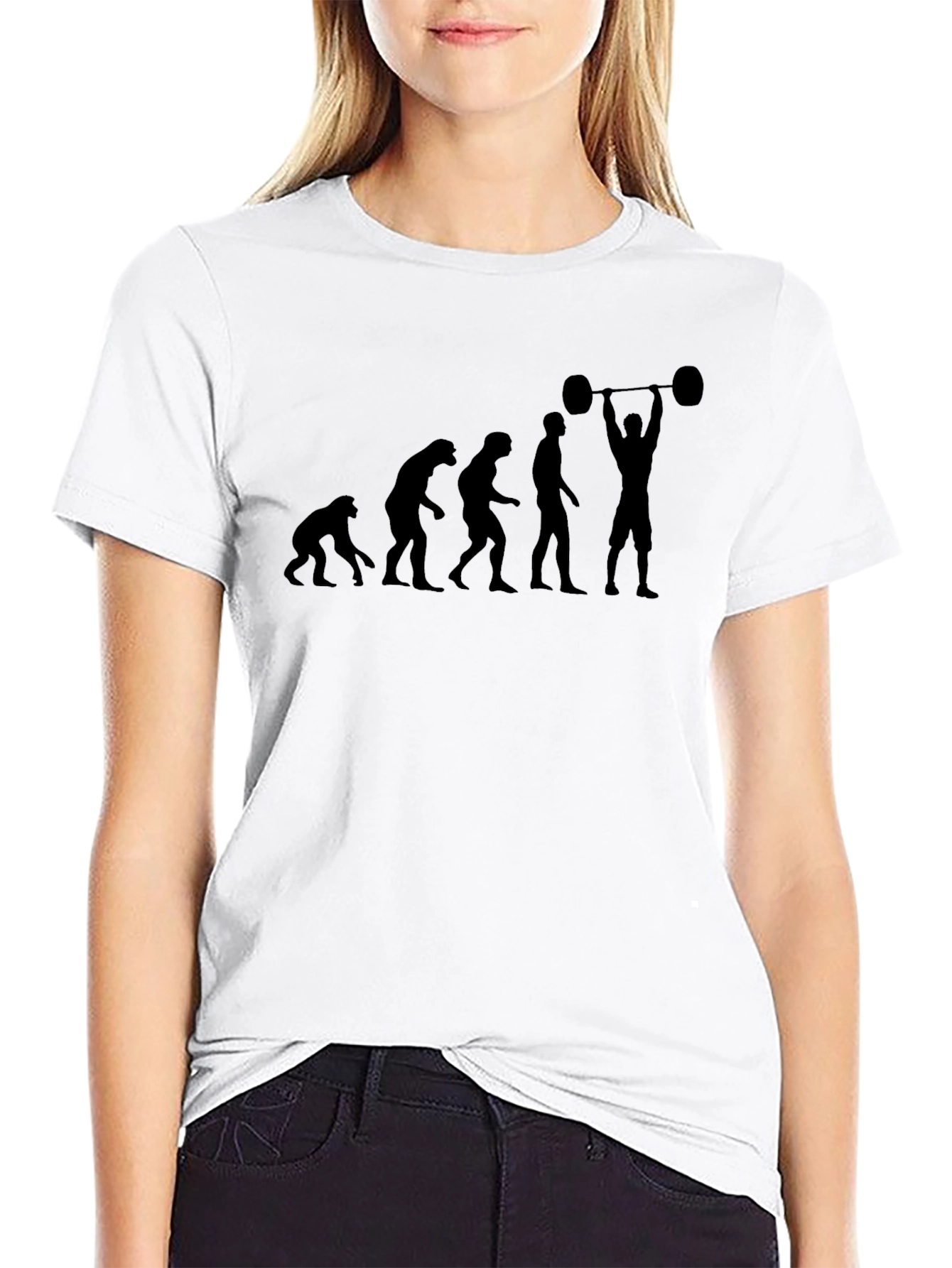Evolution of Weightlifting Black T-Shirt