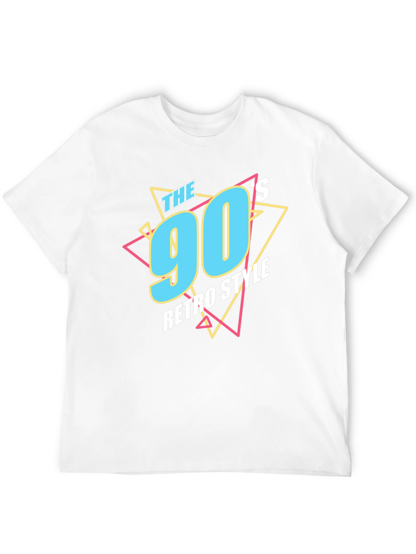90s Retro Style Graphic Tee - Black