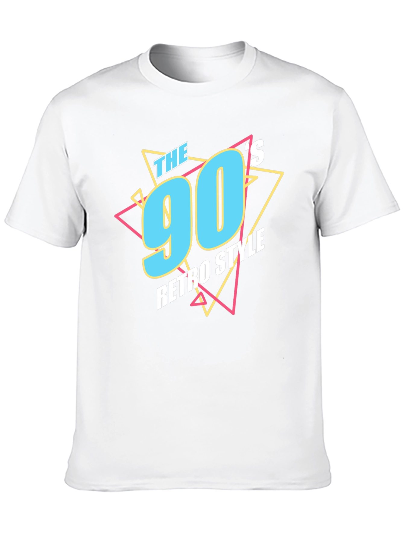 90s Retro Style Graphic Tee - Black