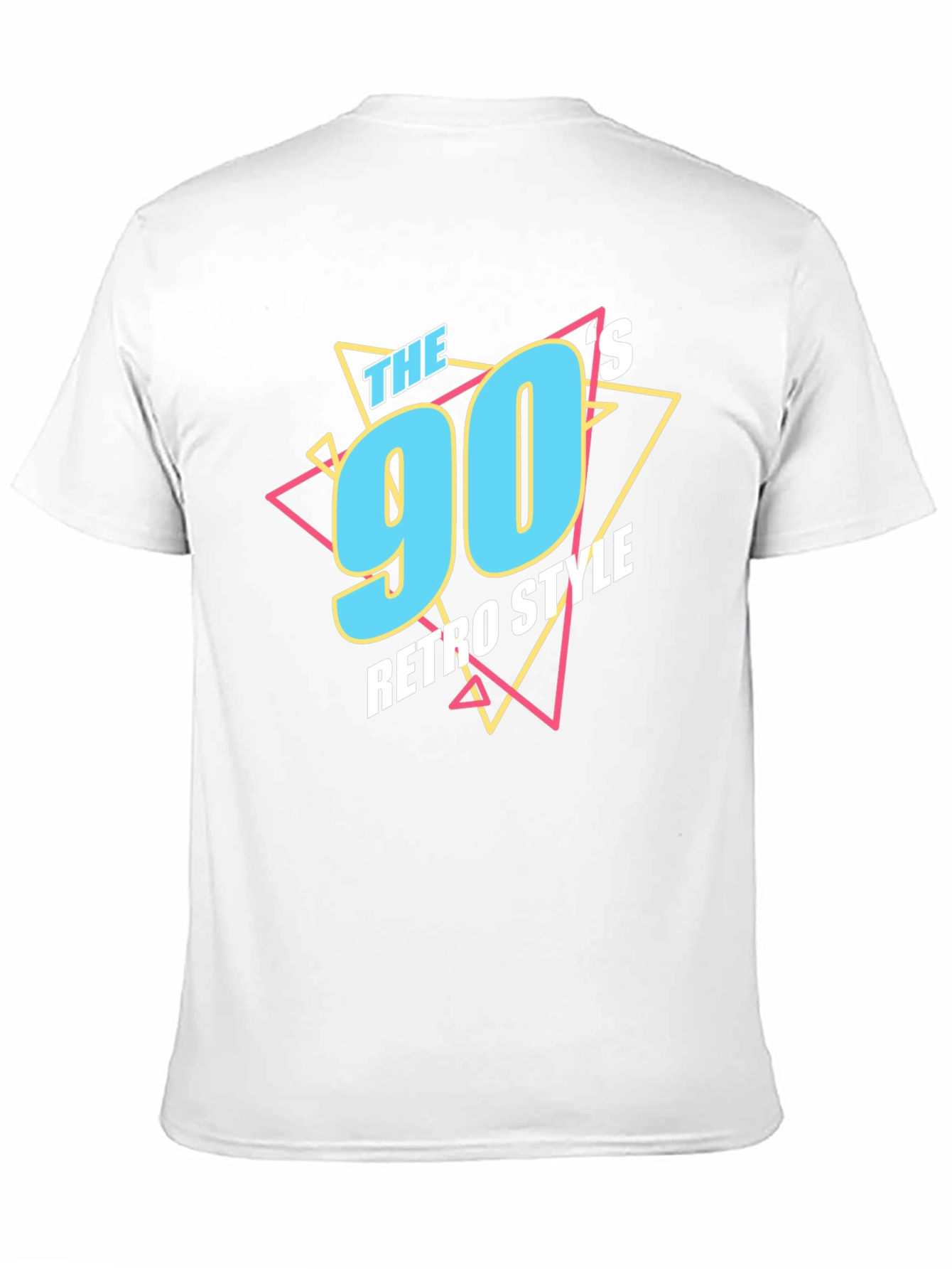 90s Retro Style Graphic Tee - Black