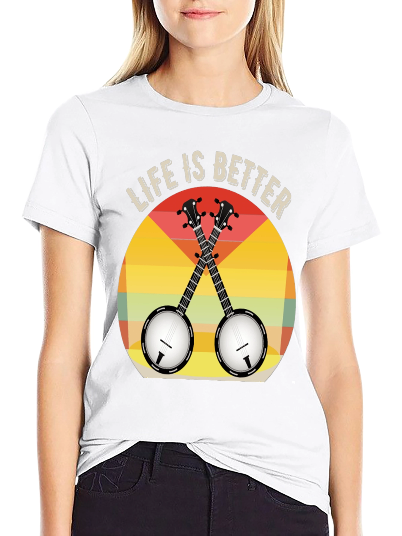 Life is Better with Banjos T-Shirt