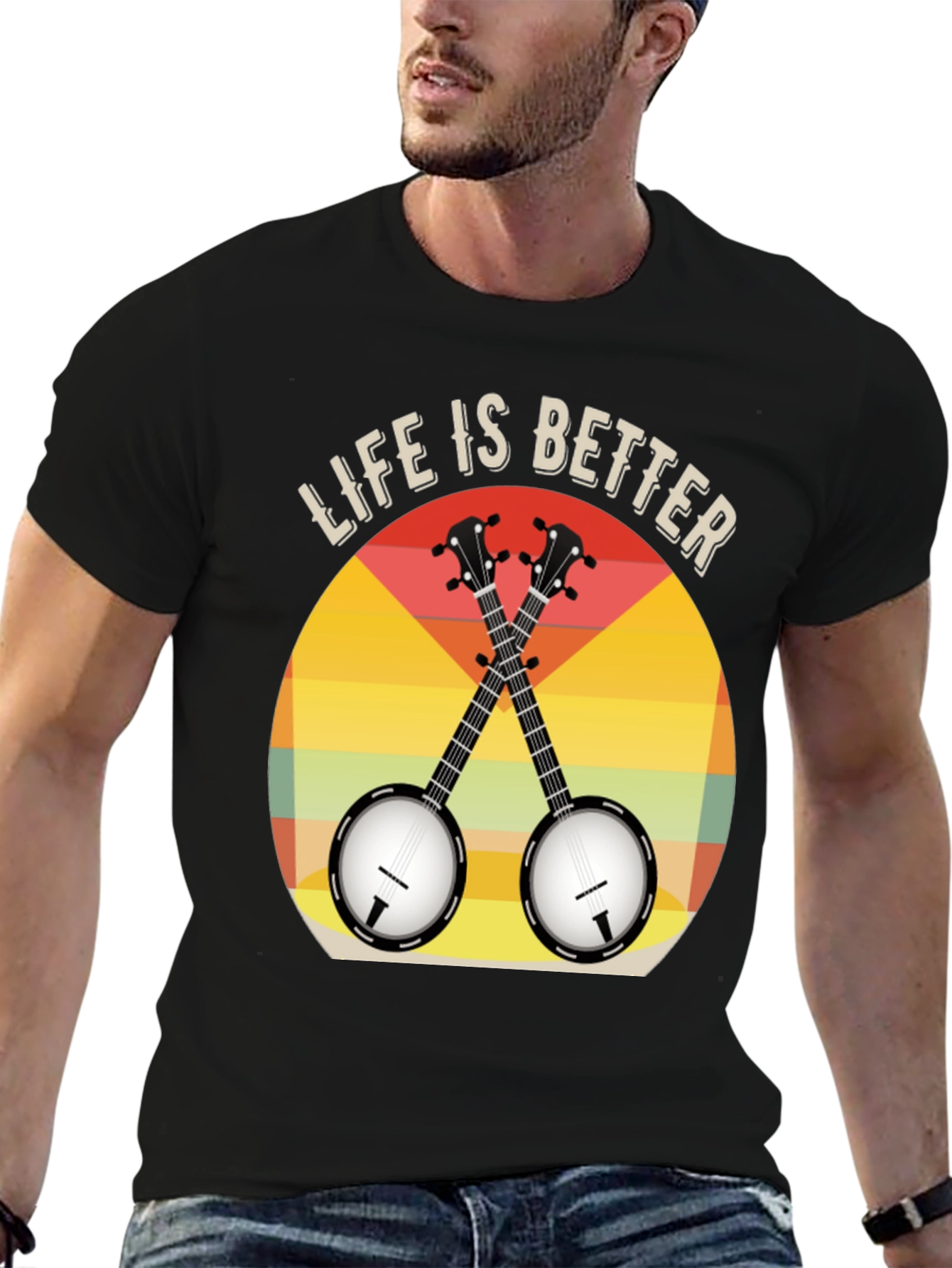 Life is Better with Banjos T-Shirt