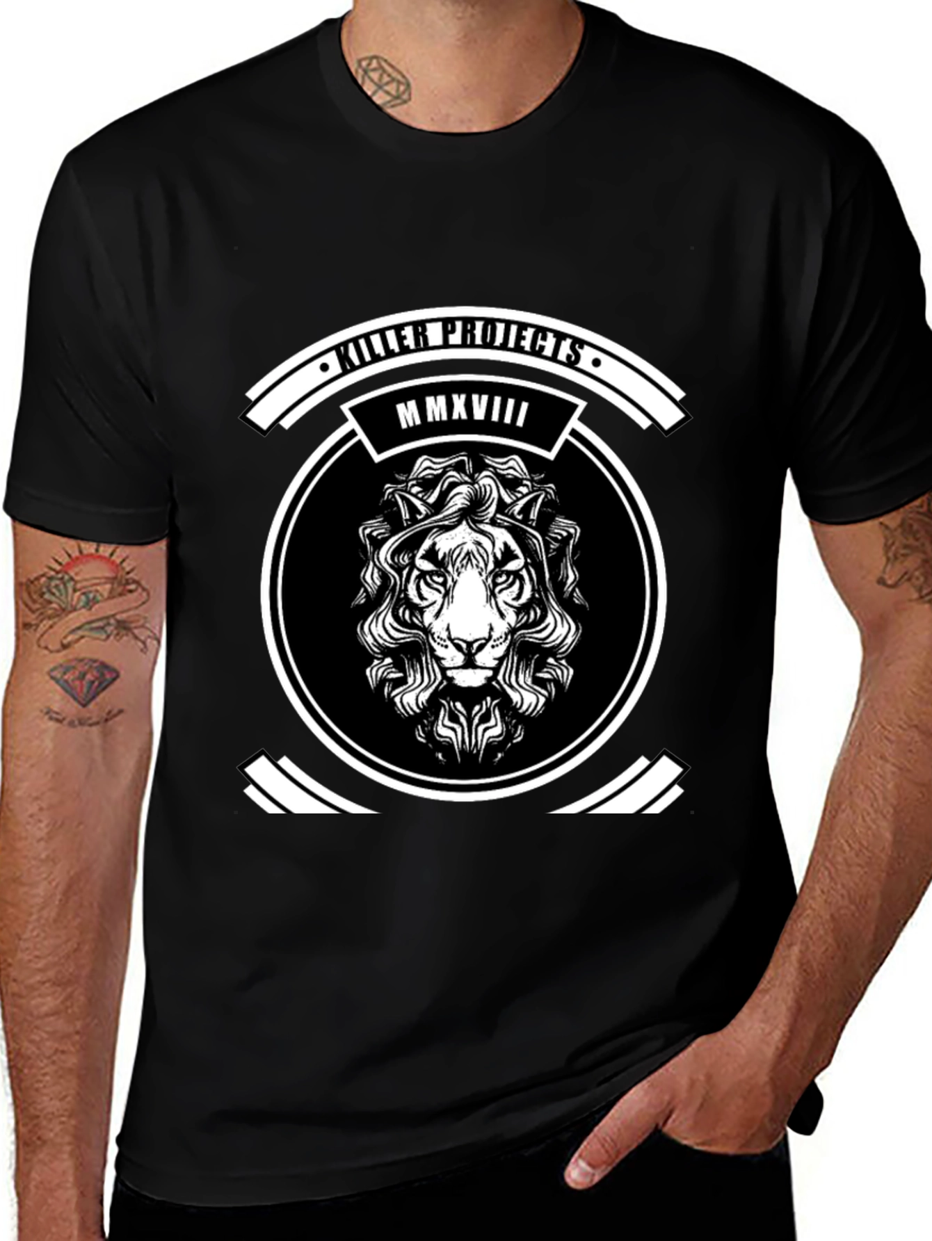 Killer Projects Lion Graphic Tee - Black