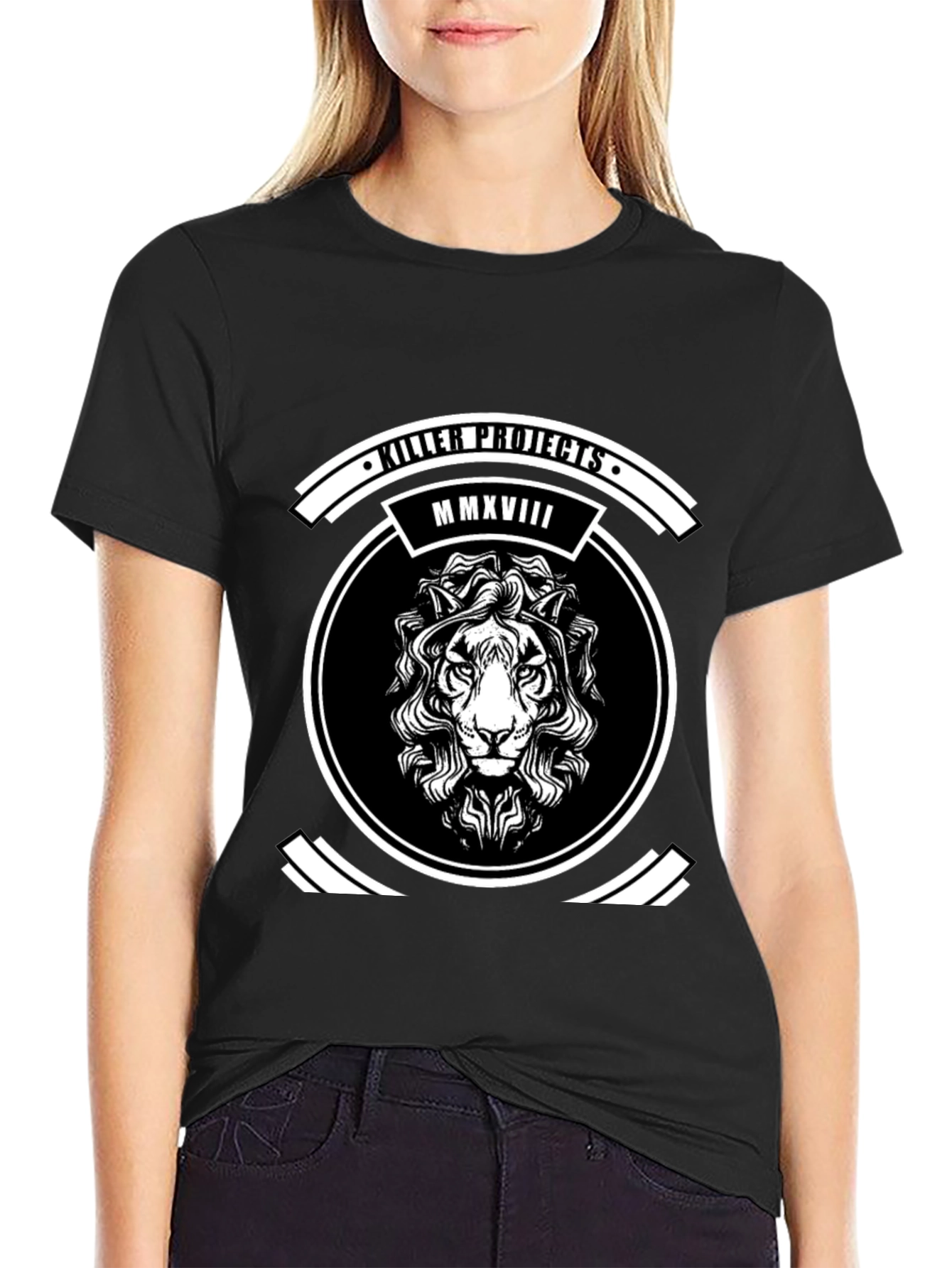 Killer Projects Lion Graphic Tee - Black
