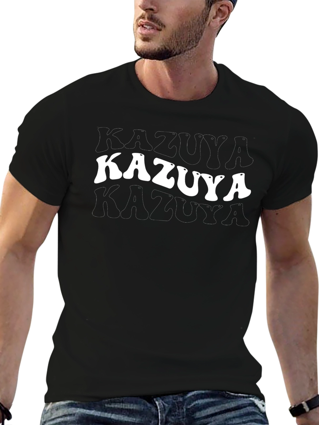 Kazuya Graphic Tee - Retro Style