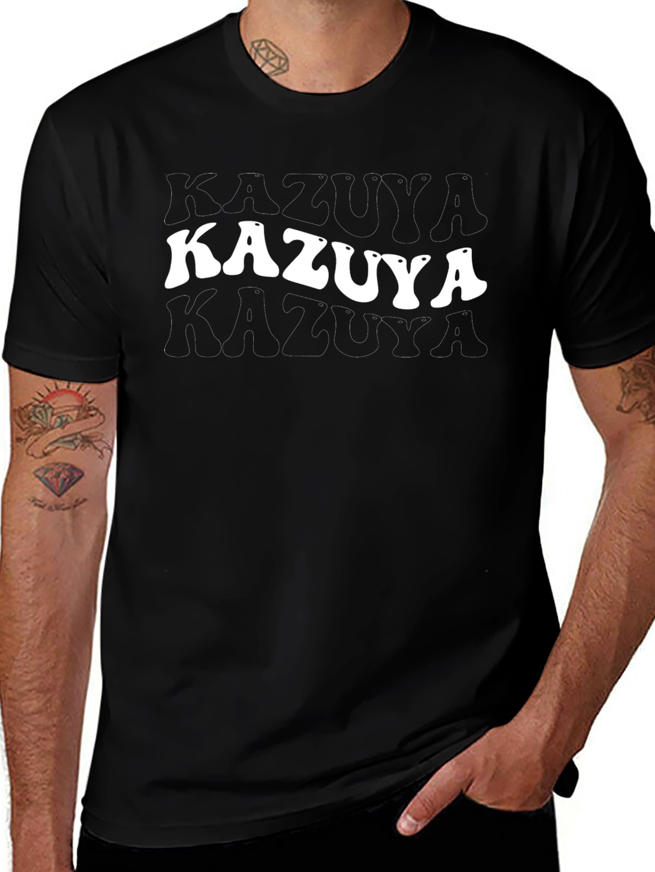 Kazuya Graphic Tee - Retro Style