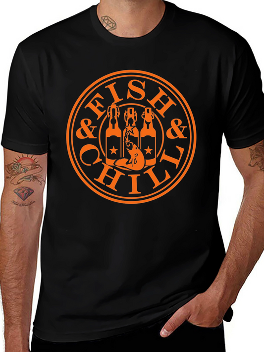 Fish & Chill Graphic Tee - Relaxed Style