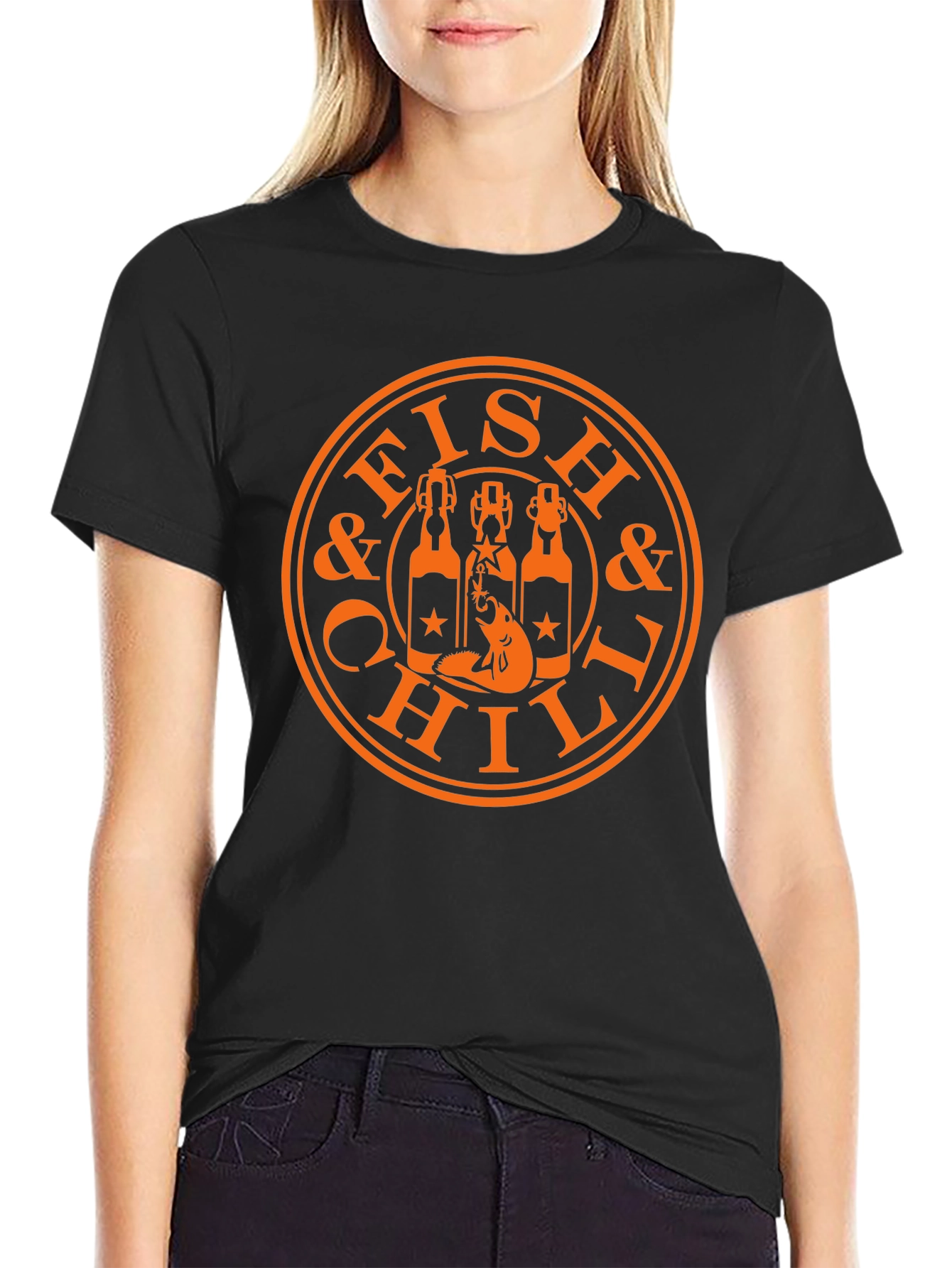 Fish & Chill Graphic Tee - Relaxed Style