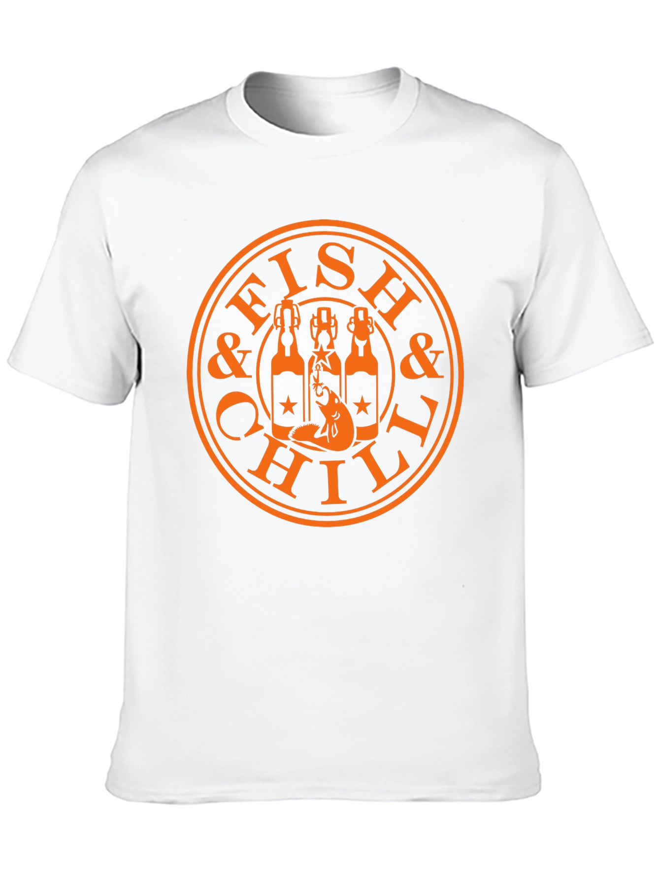 Fish & Chill Graphic Tee - Relaxed Style
