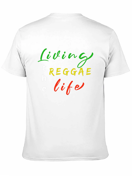 Reggae Life T-Shirt - Black Cotton Blend Graphic Tee