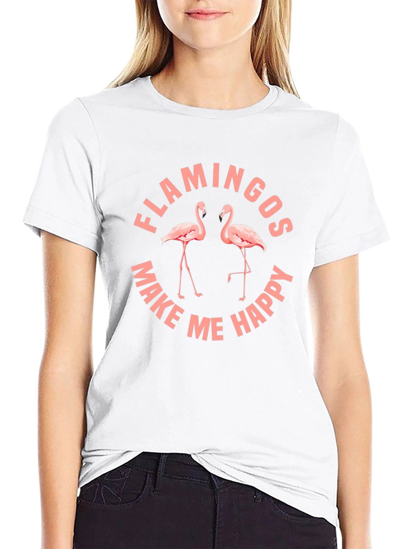 Flamingos Make Me Happy T-Shirt