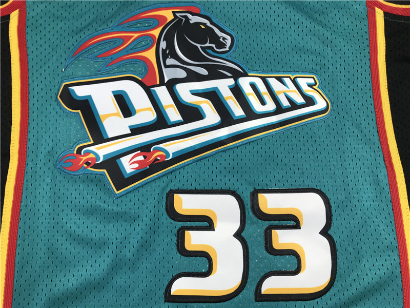 Men's Detroit Pistons Grant Hill 1998-99 Green Hardwood Classics Swingman Jerseys