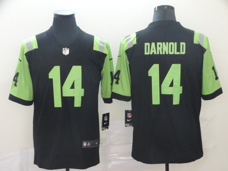 Men's New York Jets Sam Darnold #14 Black City Edition Game Jerseys