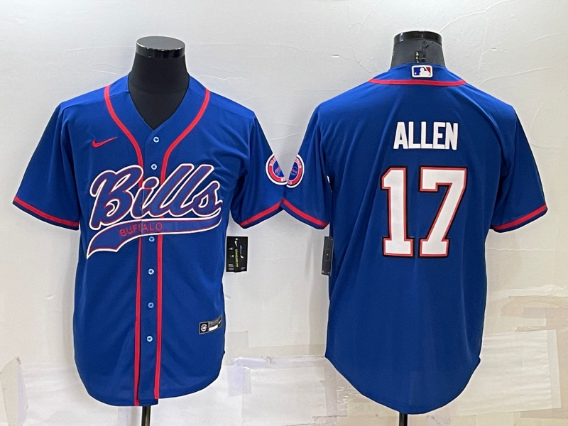 Men's Buffalo Bills Josh Allen #17 Royal Game Jerseys Joint Edition