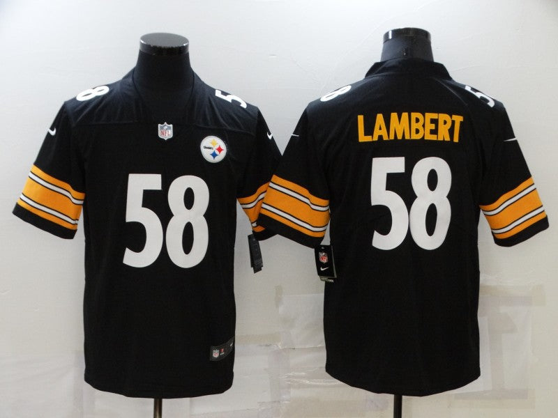 Men's Pittsburgh Steelers Jack Lambert #58 Black Game Jerseys