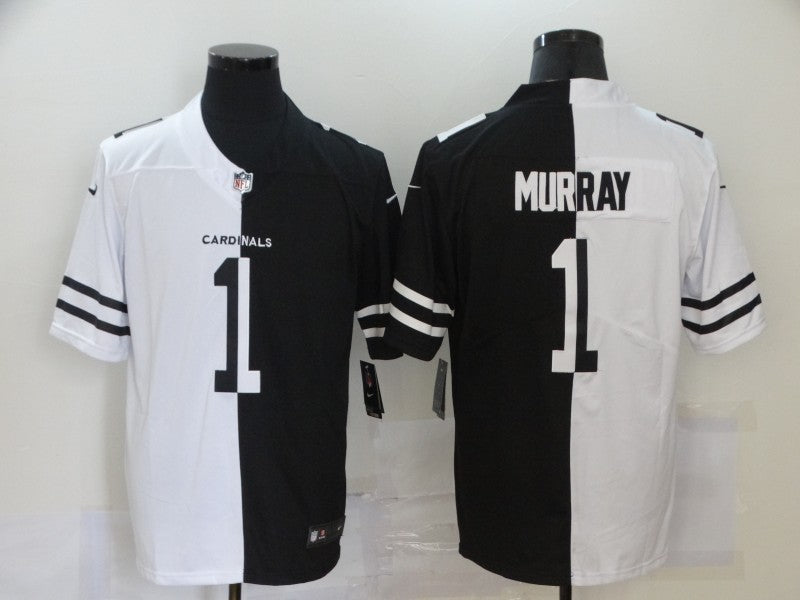 Men's Arizona Cardinals Kyler Murray #1 Black/White Game Jerseys