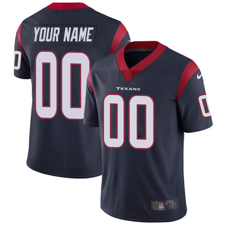 Custom1 Houston Texans Navy Vapor Untouchable Player Limited Jerseys Stitched American Football Jerseys