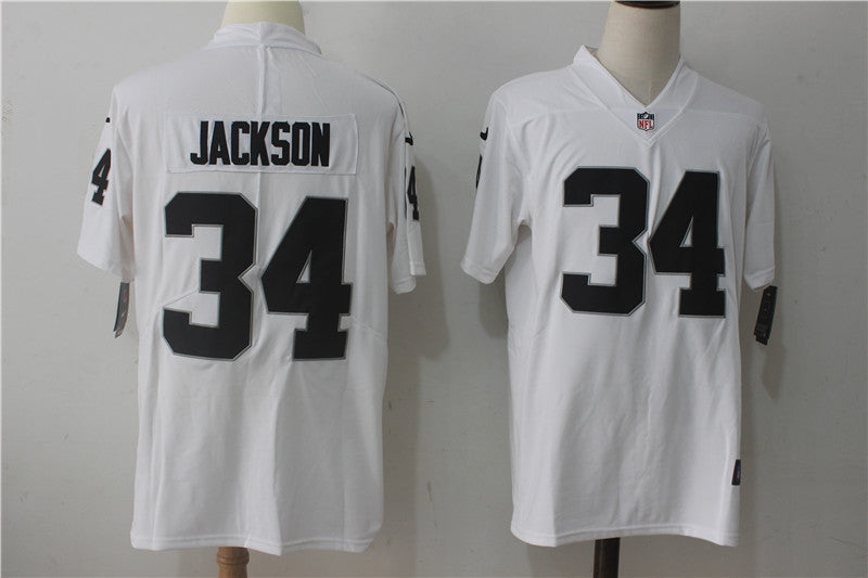 Men's Las Vegas Raiders Bo Jackson #34 White Game Jerseys