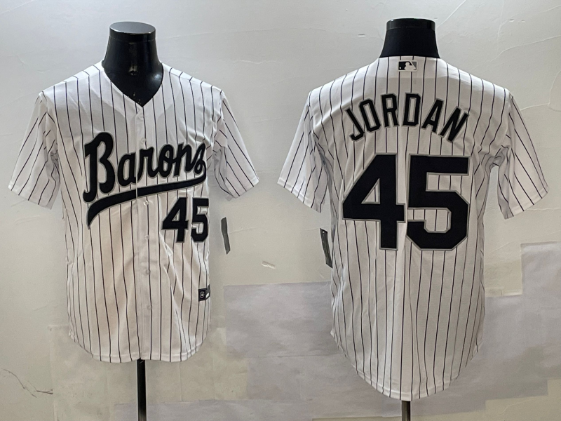 Men's Chicago White Sox Michael Jordan #45 White Limited Player Jerseys