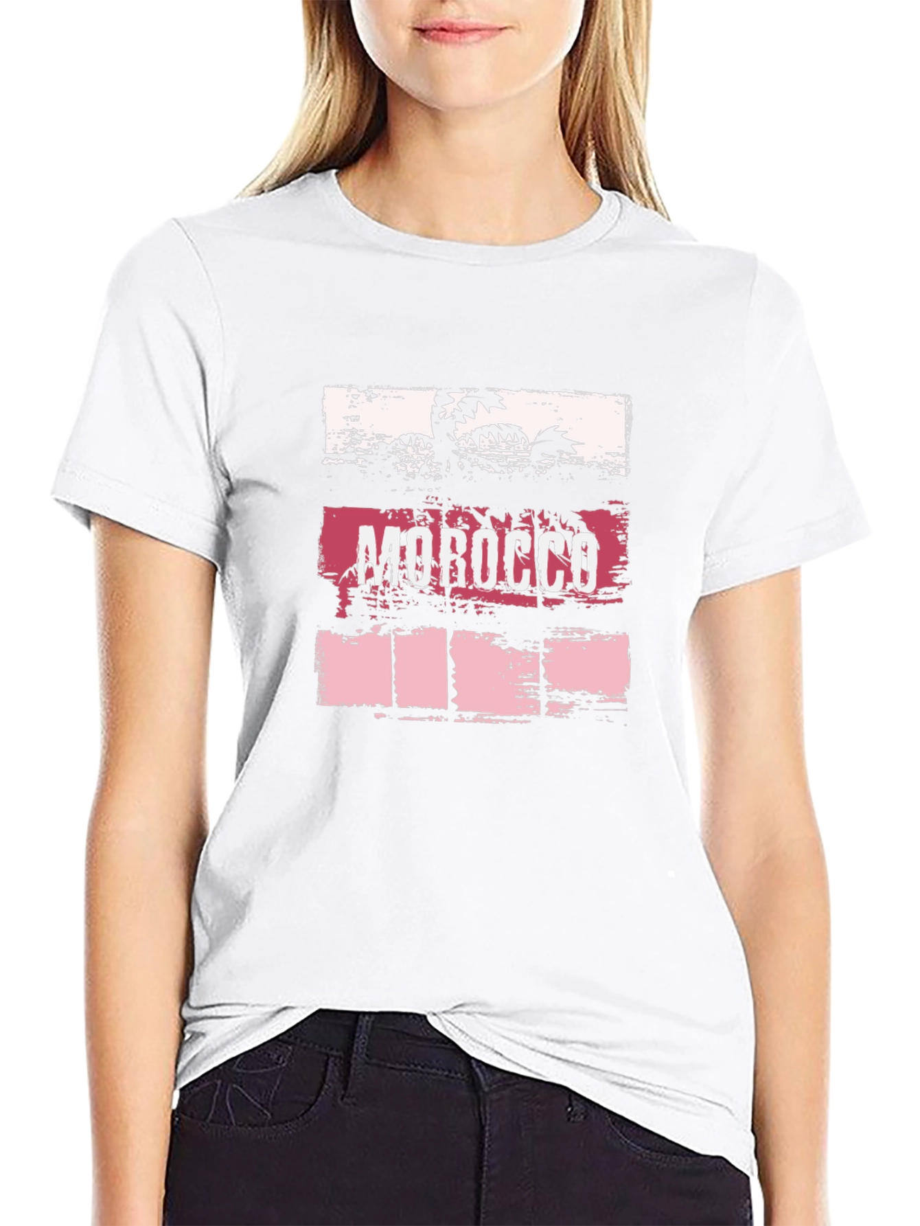Morocco Palm Tree Graphic T-Shirt