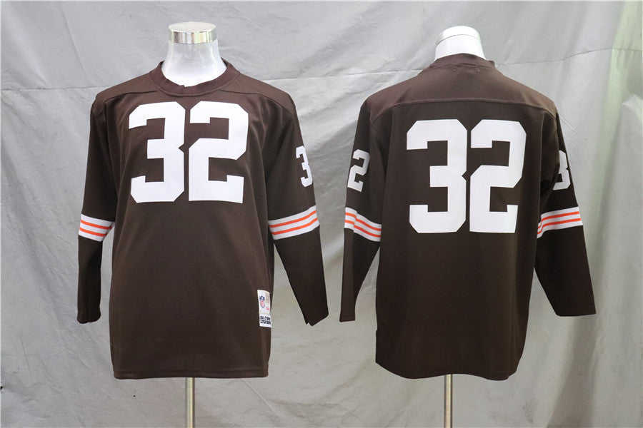 Men's Cleveland Browns Jim Brown Mitchell & Ness Brown Legacy Replica Jerseys