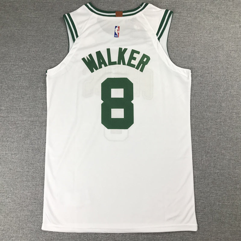 Men's Boston Celtics Kemba Walker #8 NBA White Game Jerseys