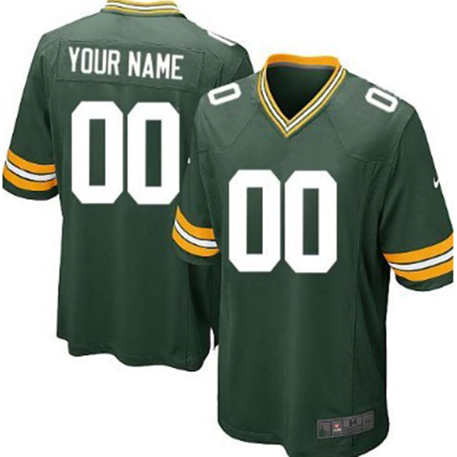 Custom1 Green Bay Packers Green Limited Jerseys Stitched American Football Jerseys