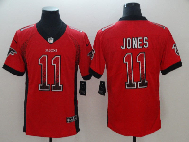 Men's Atlanta Falcons Julio Jones #11 Red Authentic Game Jerseys