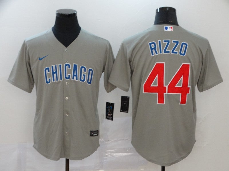 Men's Chicago Cubs Anthony Rizzo #44 Gray Replica Baseball Jerseys