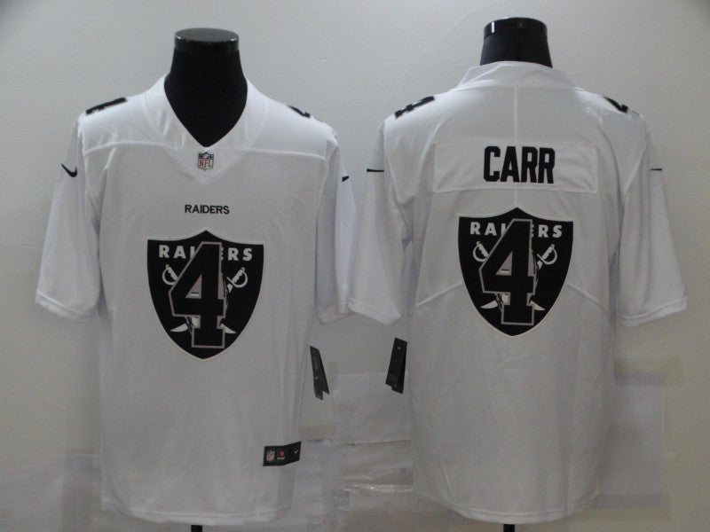 Men's Las Vegas Raiders Derek Carr #4 White Player Game Jerseys
