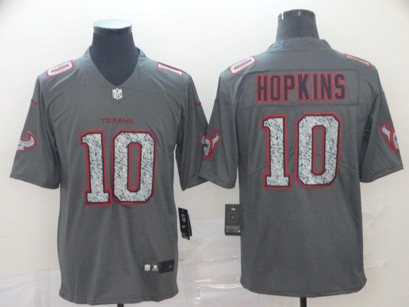 Men's Houston Texans DeAndre Hopkins #10 Gray Game Jerseys