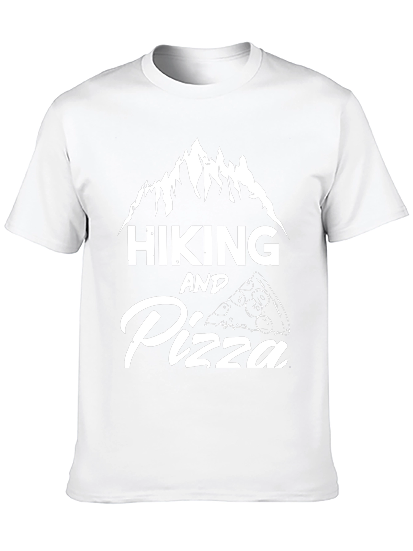 Hiking and Pizza Graphic T-Shirt