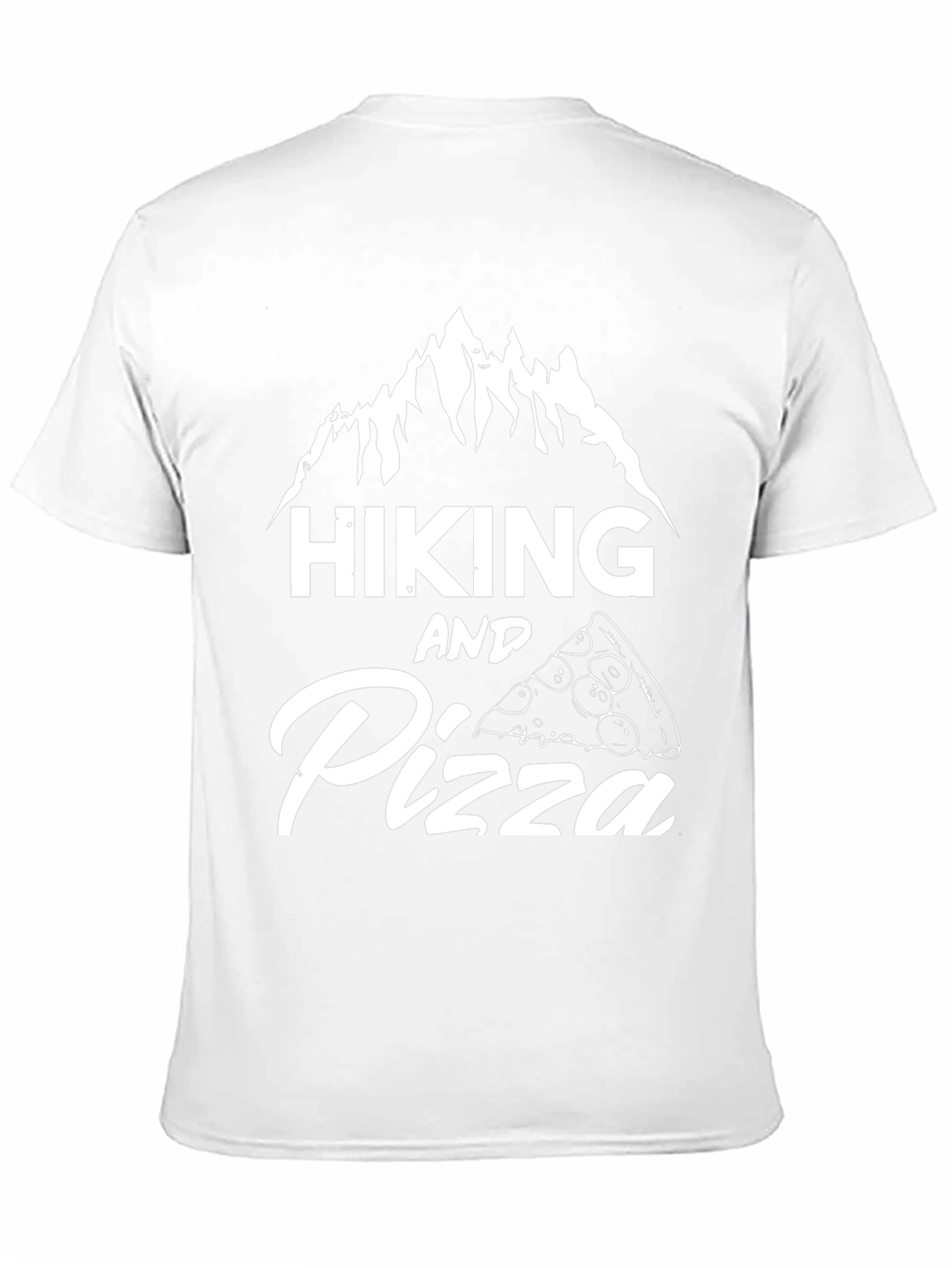 Hiking and Pizza Graphic T-Shirt