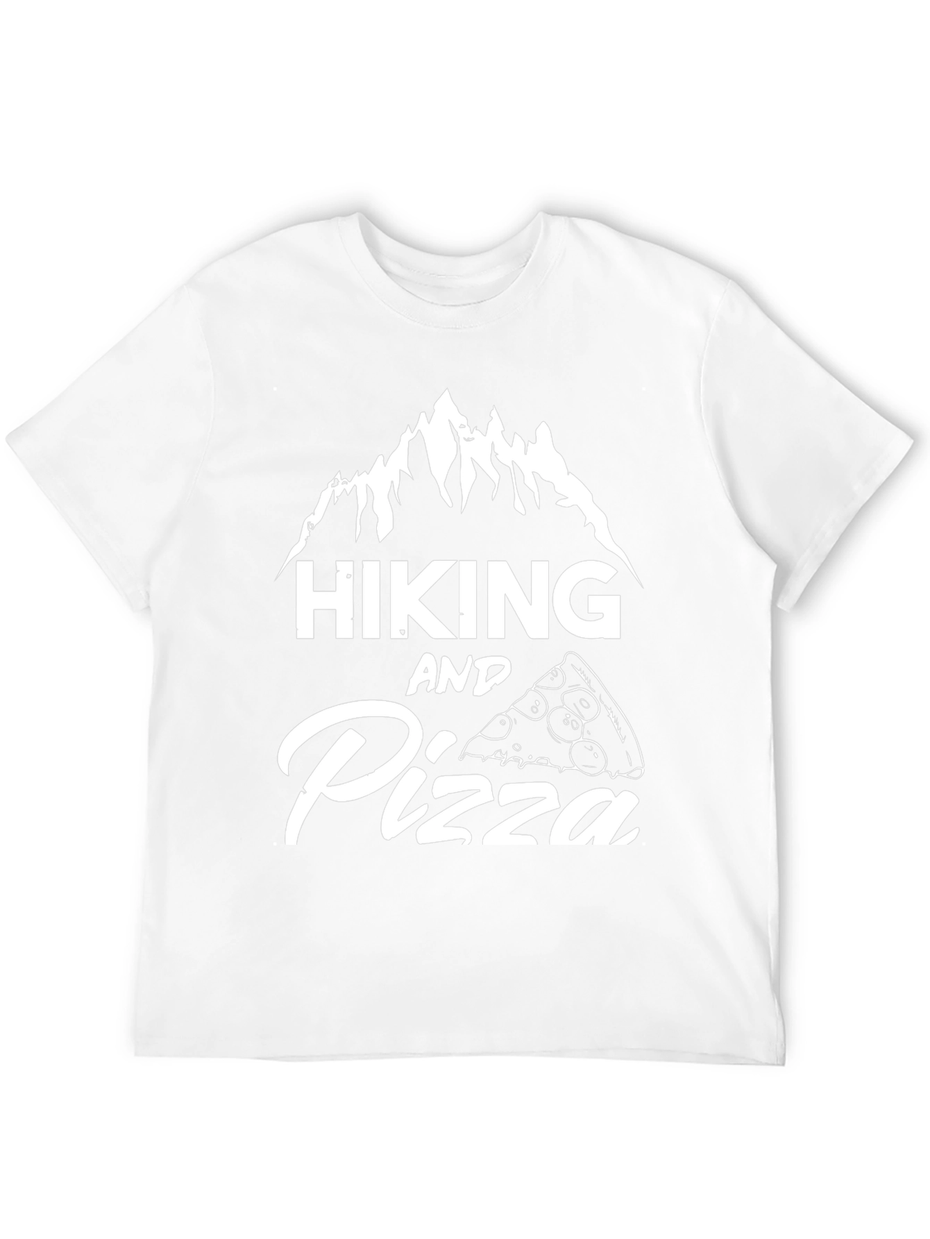 Hiking and Pizza Graphic T-Shirt