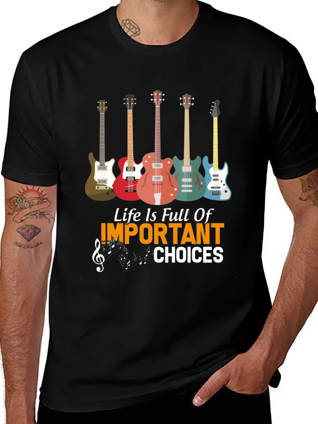 Guitar Life Choices Graphic Tee - Music Lover