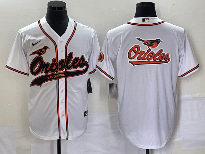 Men's Baltimore Orioles White Replica Team Jerseys Joint Edition