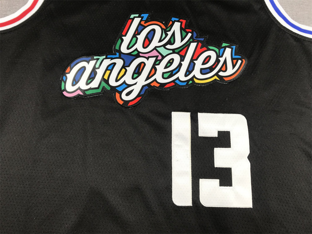 Men's LA Clippers Paul George #13 Black 2022/23 Fastbreak Jerseys - City Edition