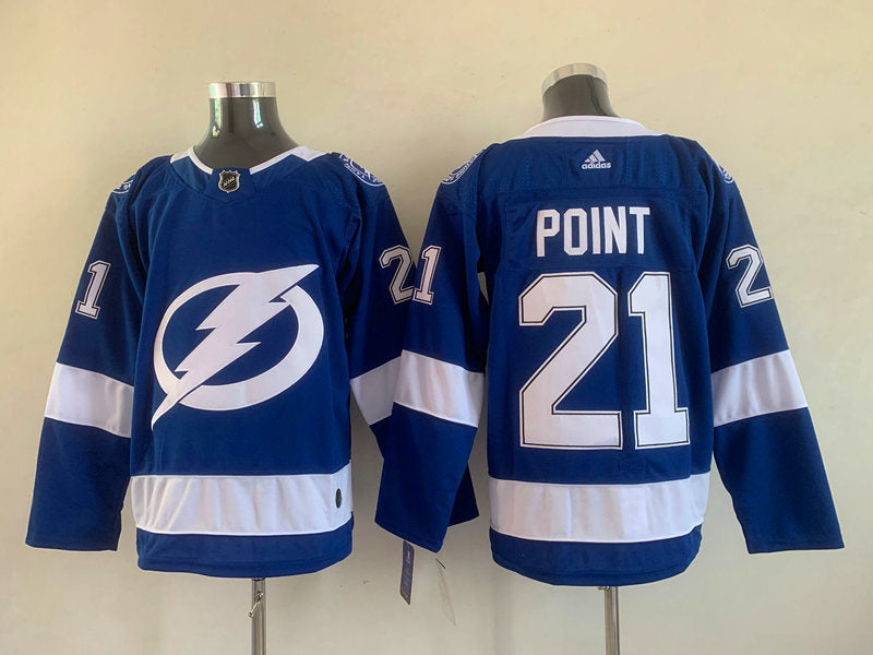Men's Tampa Bay Lightning Brayden Point #21 Blue Home Breakaway Player Jerseys