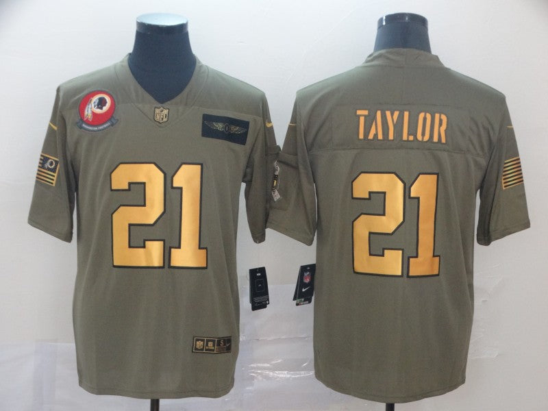 Men's Washington Commanders Sean Taylor #21 Brown Authentic Game Jerseys