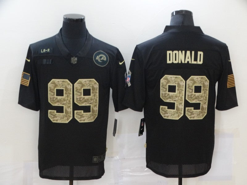Men's Los Angeles Rams #99 Aaron Donald Black Game Player Jerseys
