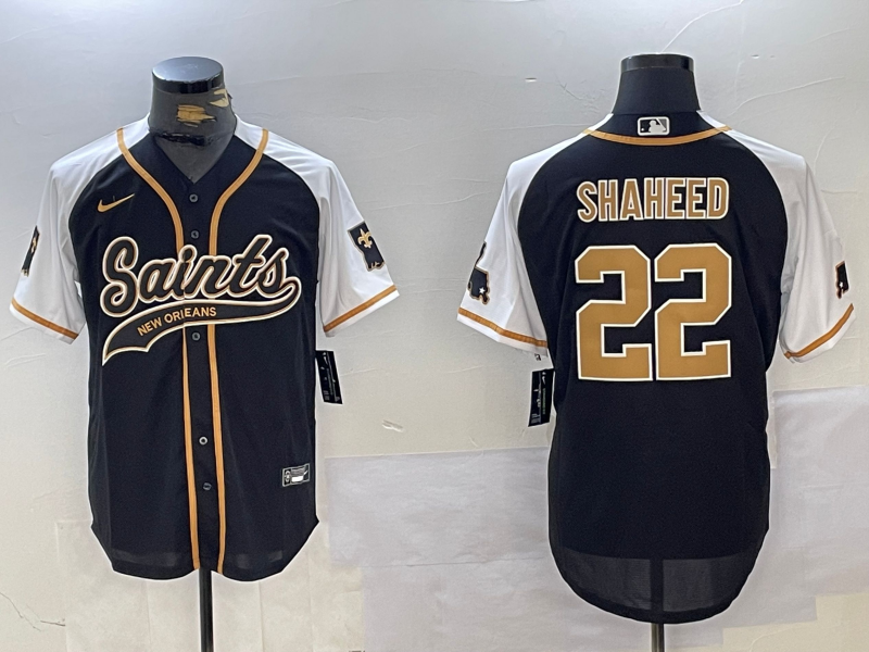 Men's New Orleans Saints Rashid Shaheed #22 Black Legacy Replica Jerseys