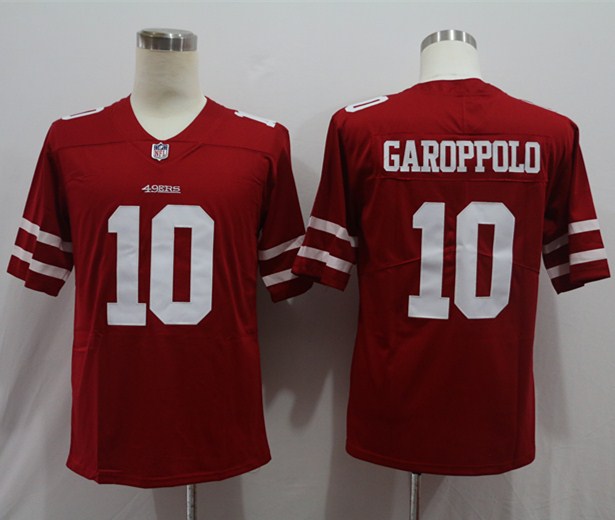 Men's San Francisco 49ers Jimmy Garoppolo #10 Red Game Jerseys